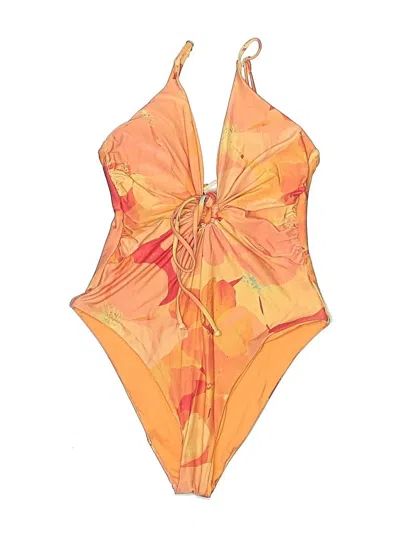Pre-owned L*space One Piece Swimsuit In Orange