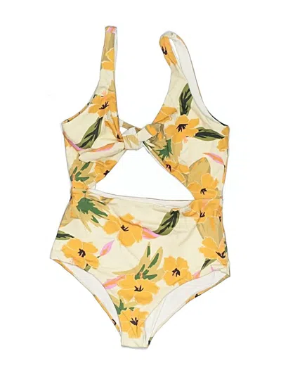 Pre-owned L*space One Piece Swimsuit In Yellow