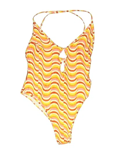 Pre-owned L*space One Piece Swimsuit In Yellow