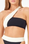 L*space Love Bikini Top In Black/ Cream