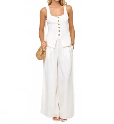 L*space Palma Wide Leg Pants In White