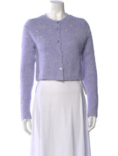 Pre-owned L*space Patterned Crew Neck Sweater W/ Tags In Purple
