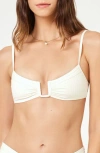 L*space Lspace Peyton Bikini Top In Cream