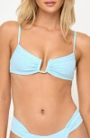 L*space Lspace Peyton Bikini Top In Green