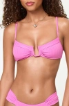 L*space Lspace Peyton Bikini Top In Pink