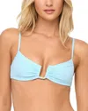 L*space Lspace Peyton Bikini Top In Blue