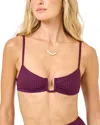 L*space Lspace Peyton Bikini Top In Red