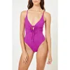 L*space Lspace Piper Keyhole One-piece Swimsuit In Wild Aster