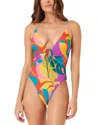 L*space Lspace Piper Classic Keyhole One-piece Swimsuit In Multi