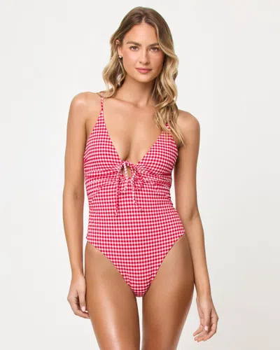 L*space Piper One Piece Swimsuit In White