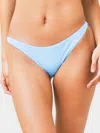 L*space Pointelle Rib Camacho Bikini Bottom In Sky Blue In Blue