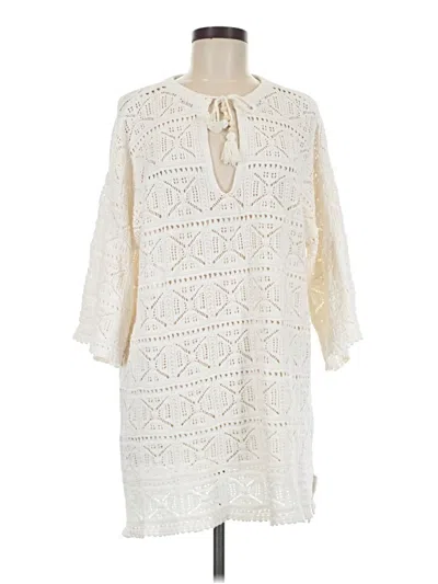 Pre-owned L*space Poncho In Ivory