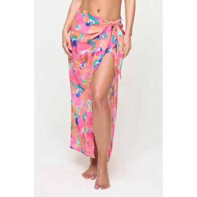 L*space Lspace Portela Cover-up Sarong In Flower Play