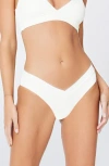 L*space Lspace Pratt Classic Bikini Bottoms In Cream