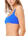 L*space Scoop Neck Bikini Top In Blue