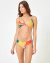 L*space Printed Riley Bikini Top Women Copacabana Adjustable Straps Buu099 In Multi