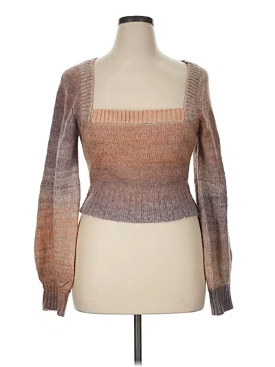Pre-owned L*space Pullover Sweater In Brown