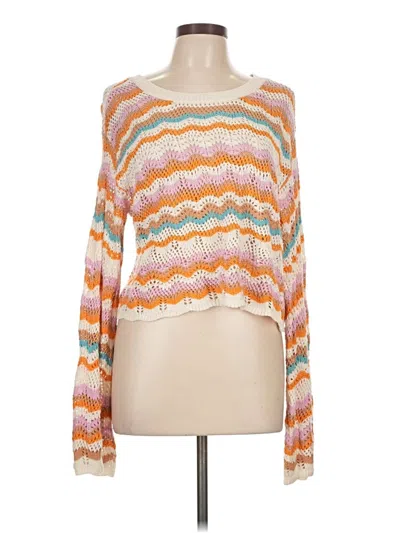 Pre-owned L*space Pullover Sweater In Orange