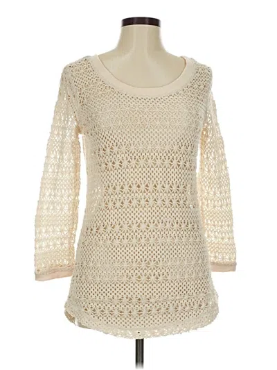 Pre-owned L*space Pullover Sweater In White