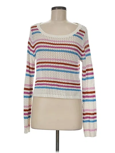 Pre-owned L*space Pullover Sweater In White