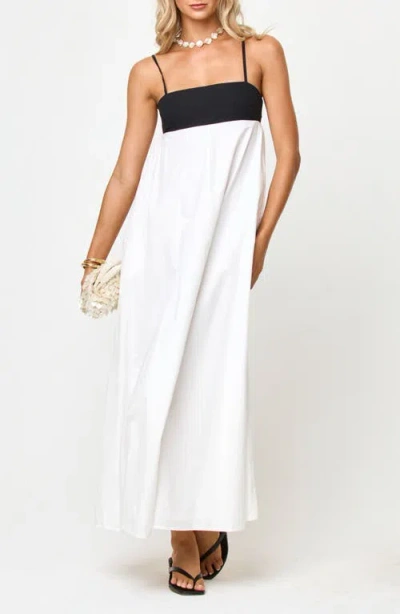L*space Lspace Raveena Cotton Cover-up Maxi Dress In White