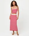 L*space Lspace Ravello Stripe Rib Cover-up Skirt In Pink
