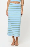 L*space Lspace Ravello Stripe Rib Cover-up Skirt In Blue