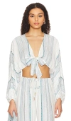 L*space Reese Top In Island Dreams Stripe