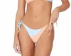 L*space Reversible Dani Full String Bikini Swim Bottom In Tangy/sky Blue In Multi