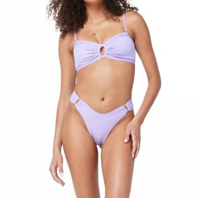 L*space Ribbed Anna Bikini Bottom In Wisteria In Blue