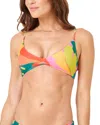 L*space Printed Riley Bikini Top Women Copacabana Adjustable Straps Buu099