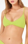 L*space Lspace Riley Bikini Top In Kiwi