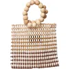 L*space Lspace Riley Wood Bead Bracelet Handle Bag In Antelope Valley