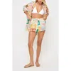 L*space Lspace Rio Linen Cover-up Drawstring Shorts