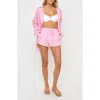 L*space Lspace Rio Linen Cover-up Drawstring Shorts