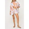 L*space Lspace Rio Linen Cover-up Tunic In Beige