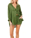 L*space Rio Button Front Linen Cover Up Tunic