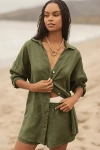 L*space Rio Linen Shorts In Green