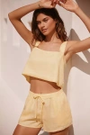 L*space Rio Linen Shorts In Yellow