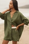 L*space Rio Linen Tunic In Green