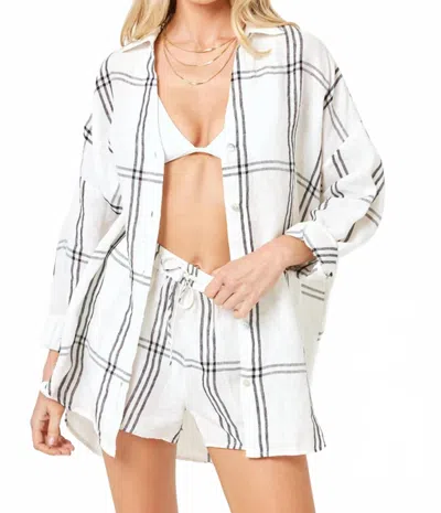 L*SPACE RIO SHORT IN LATE MORNINGS PLAID