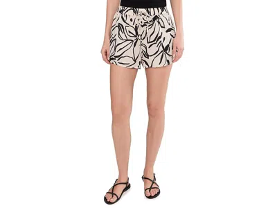L*space Lspace Rio Linen Cover-up Drawstring Shorts In Multi