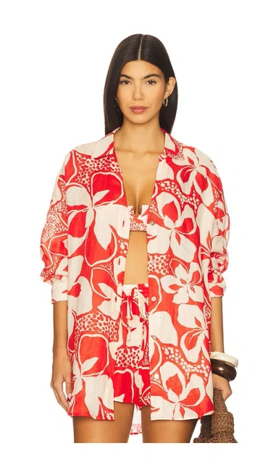L*space Rio Tunic Shirt In Animal Print