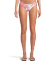 L*space Rocky Bikini Bottom Women's Botanique Floral Low-rise Beach Buu267 In Multi