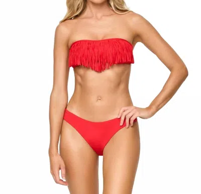 L*space Rocky Classic Bikini Bottom In Flame In Orange