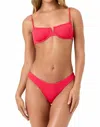 L*space Lspace Rocky Classic Bikini Bottoms In Red
