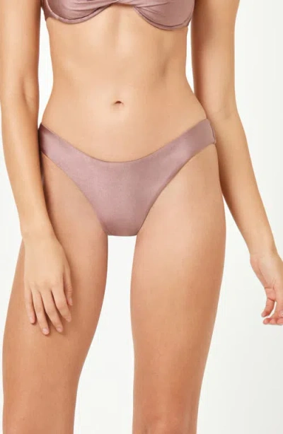 L*space Lspace Rocky Classic Bikini Bottoms In Smoky Quartz