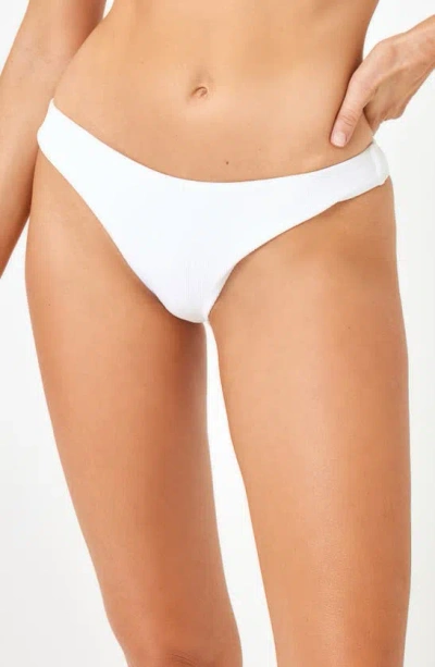 L*space Rocky Classic Bikini Bottoms In White