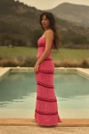 L*space Rosalia Strapless Crochet Dress In Pink