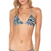 L*space Run Wild Reversible Itty Bikini Top In Midnight In Multi